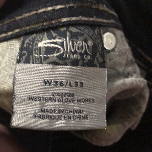 Silver jeans Suki dark high rise denim - Picture 3 of 4